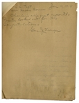 William Taft Letter Signed During WWI With Long Autograph Note Signed -- 5 Days After His Son Charlie Sailed Off to War, Taft Pens, ''I shall be anxious for 'those in peril on the sea' for some time''